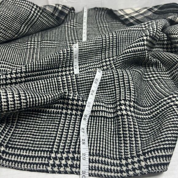 STEVE MADDEN Womens Plaid Poncho Grey & Black One Size Fits Most Herringbone - Picture 8 of 10